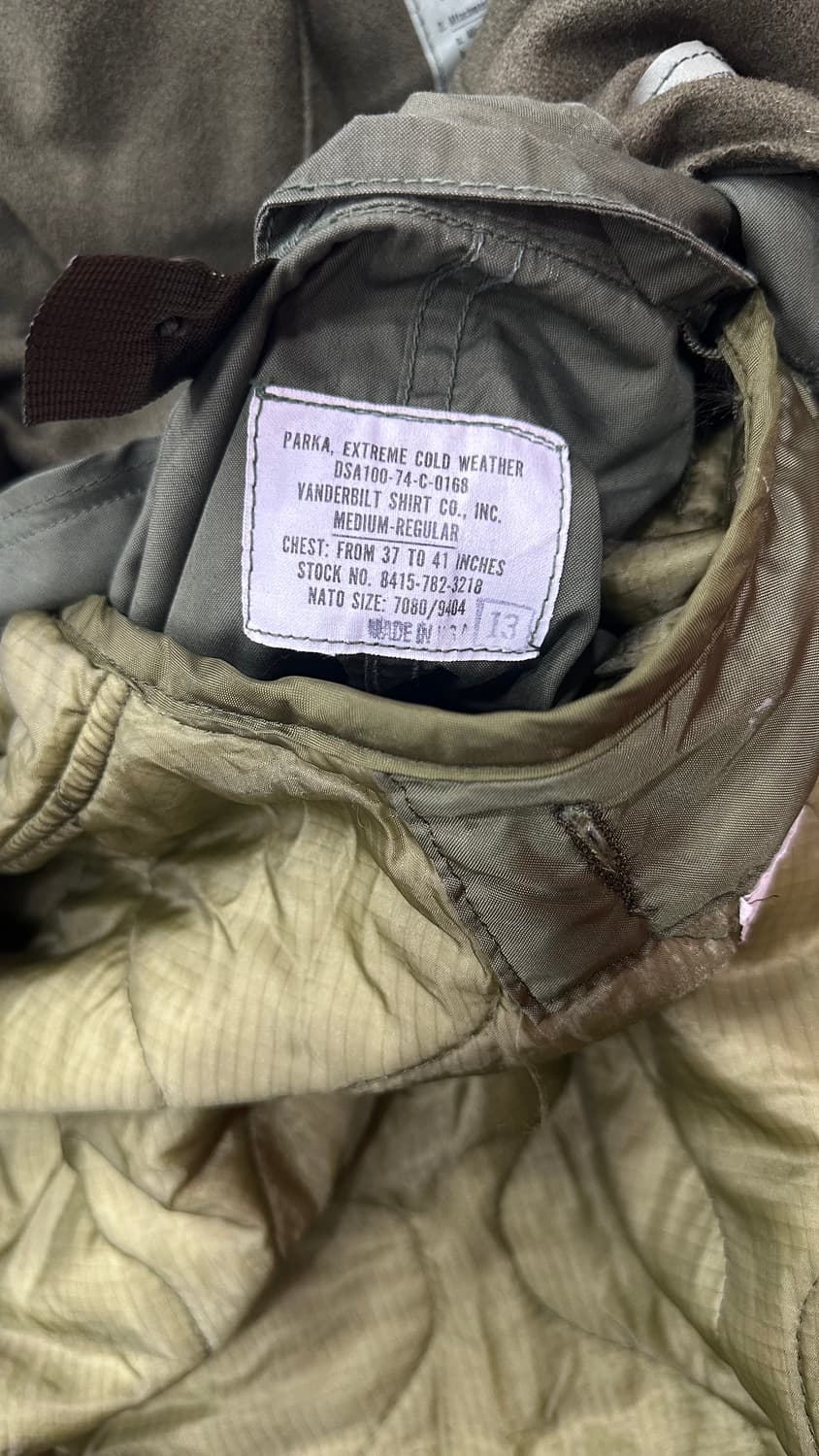 데드스탁 m65 피쉬테일 파카 (밴더빌트) 74c 오리지널 m  상품이미지5