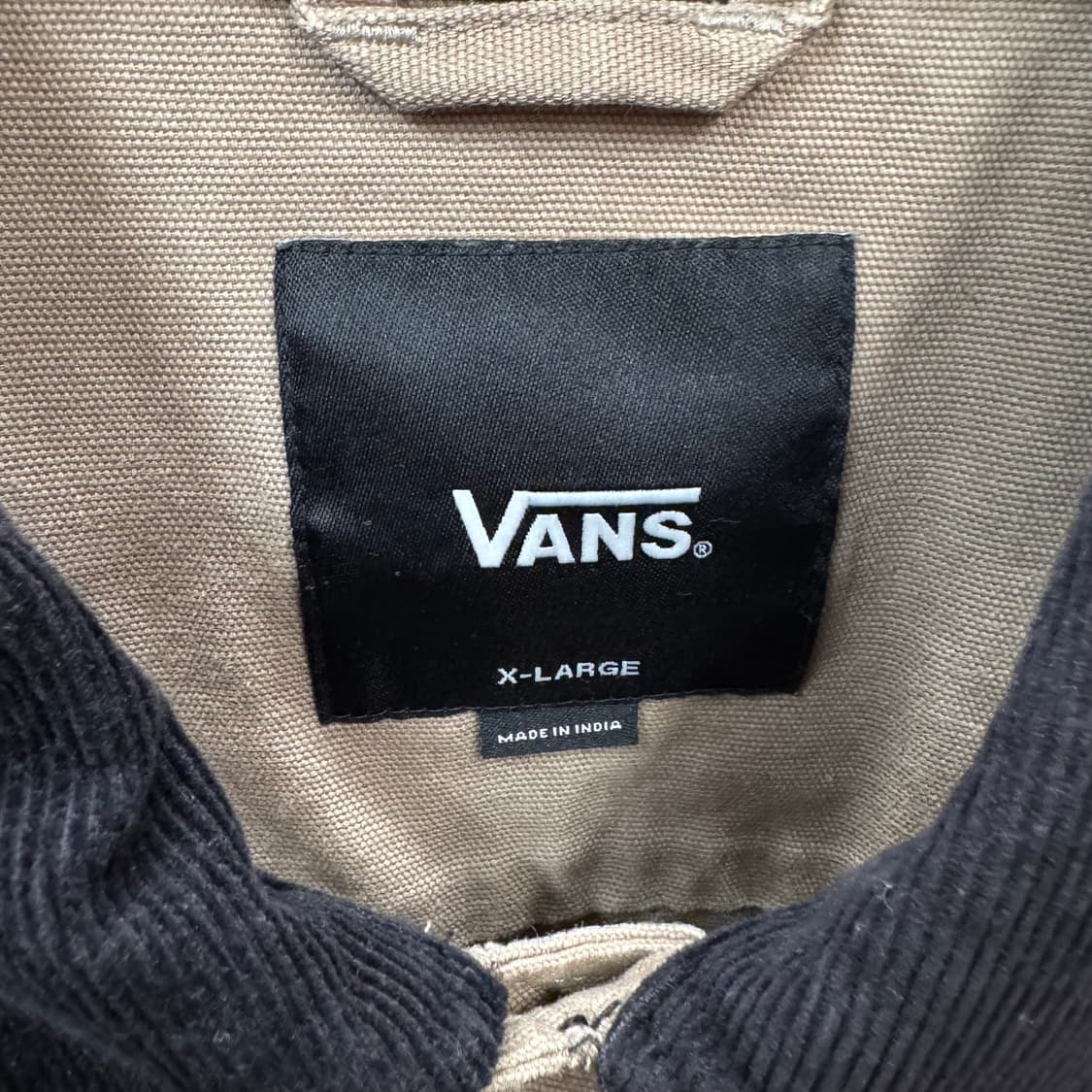 반스 워크웨어 코튼 초어자켓 전면 포켓 포인트 베이지 상품이미지6