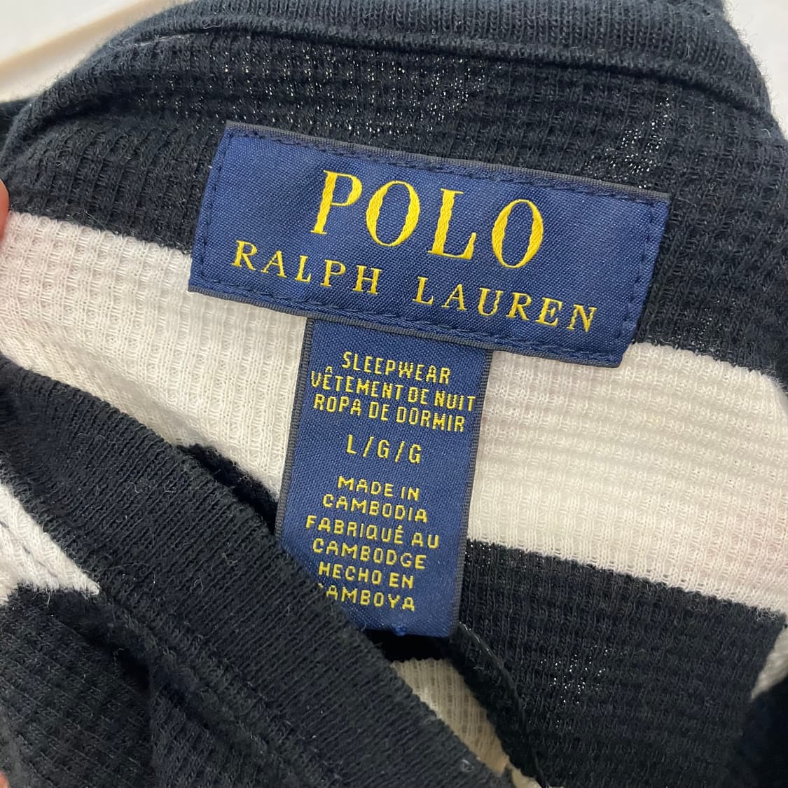 69 폴로 스트라이프 와플 롱슬리브 상품이미지3