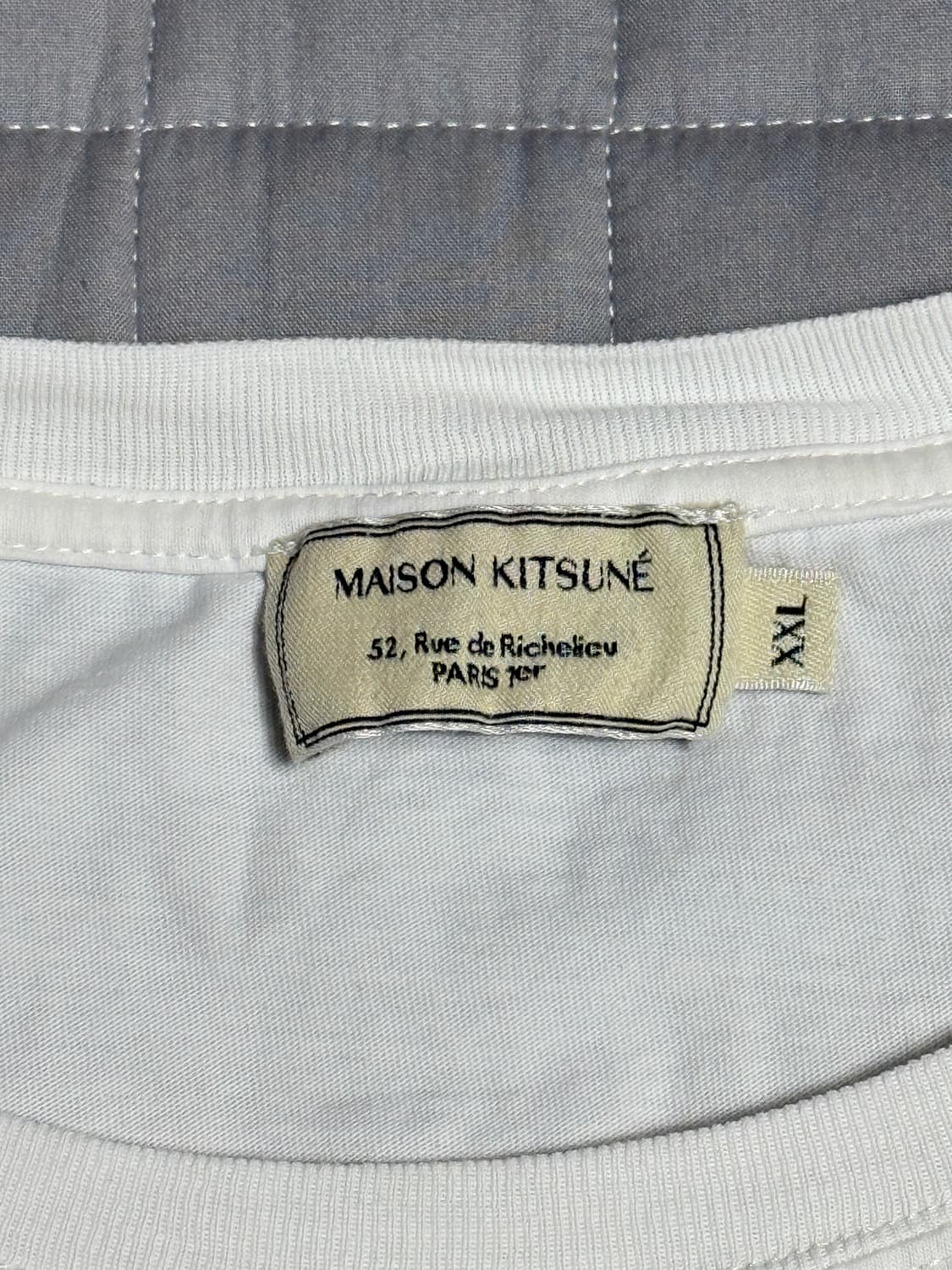 메종 키츠네 더블 폭스 헤드 패치 반팔 티셔츠 상품이미지4