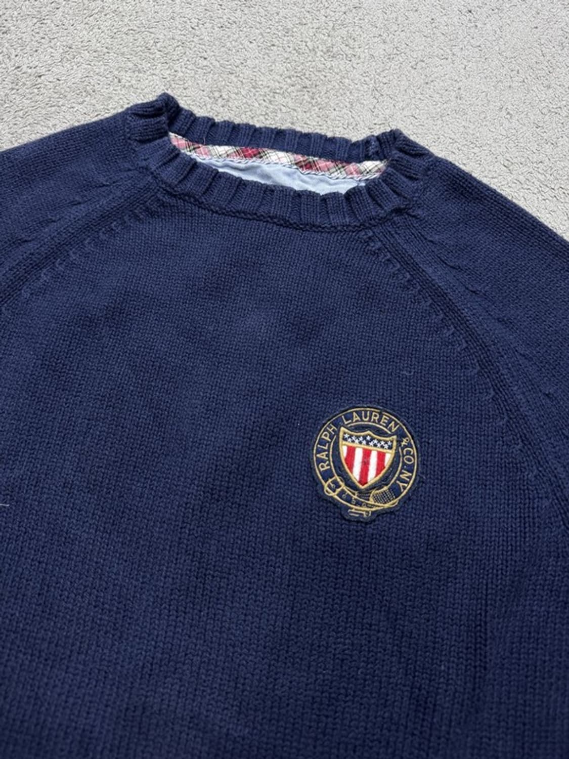 Polo 폴로 진스 컴퍼니 패치 네이비 니트 M 상품이미지2