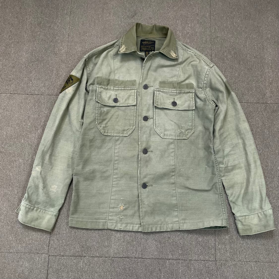 polo 데님앤서플라이 R-10 밀리터리 데미지 셔츠  상품이미지1