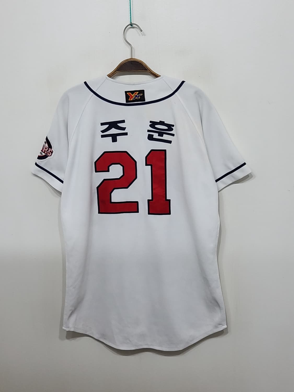 (L) 두산베어스 야구져지 반팔 주훈 마킹 유니폼  상품이미지4