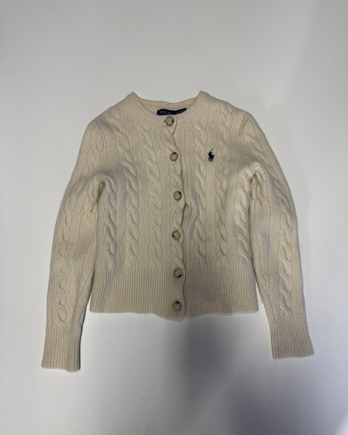 큐알인증!! 여성 폴로 랄프로렌 캐시미어 혼용 가디건 Xs 상품이미지1