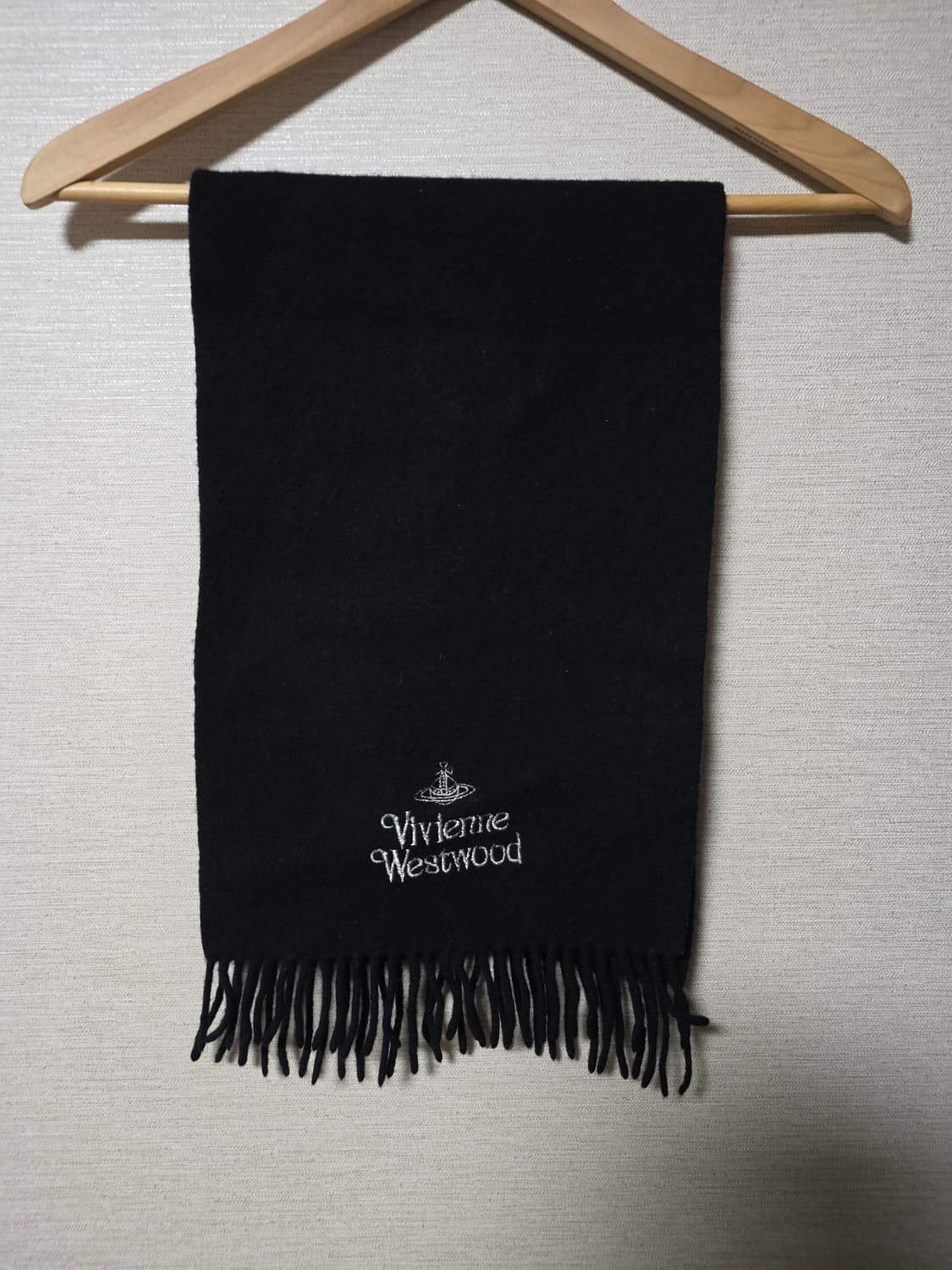 Vivienne Westwood 비비안 웨스트우드 블랙 머플러 목도리 상품이미지1