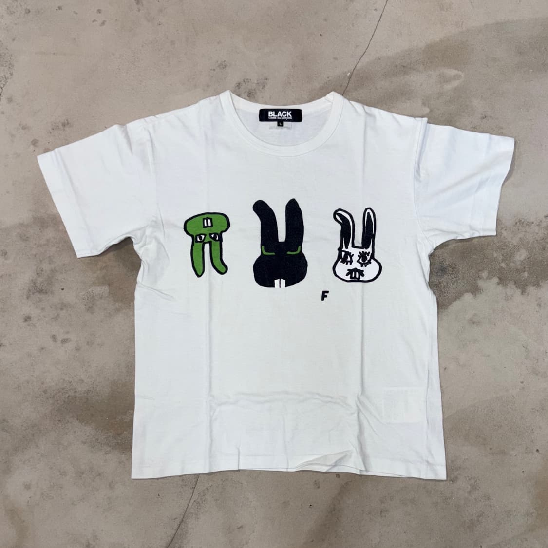 [L] AD2012 BLACK Comme des Garcons Tee 상품이미지2