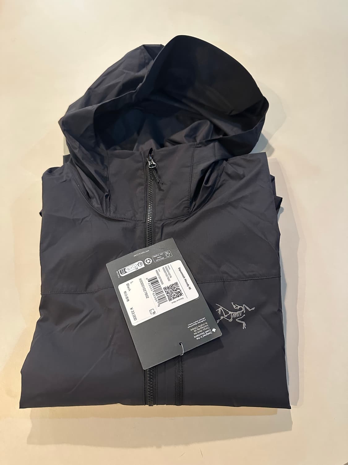 26ss 아크테릭스 스쿼미시 후디 블랙 L  상품이미지1