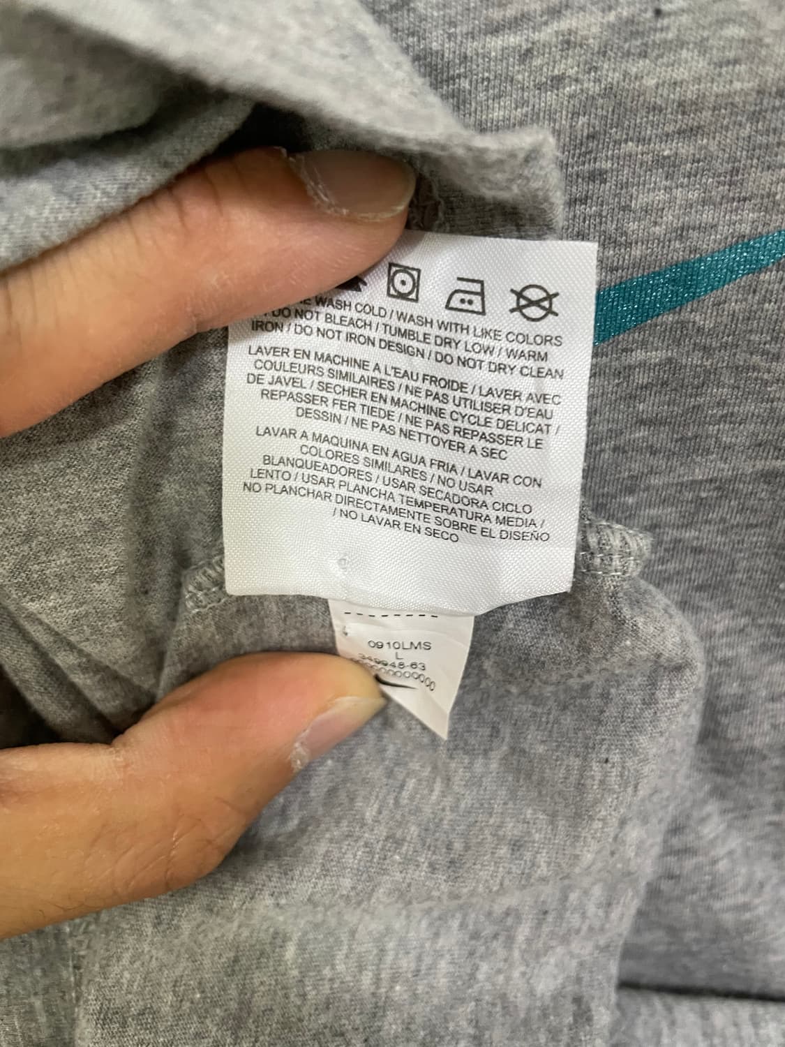 나이키 스우시 반팔 티셔츠 그레이 상품이미지5