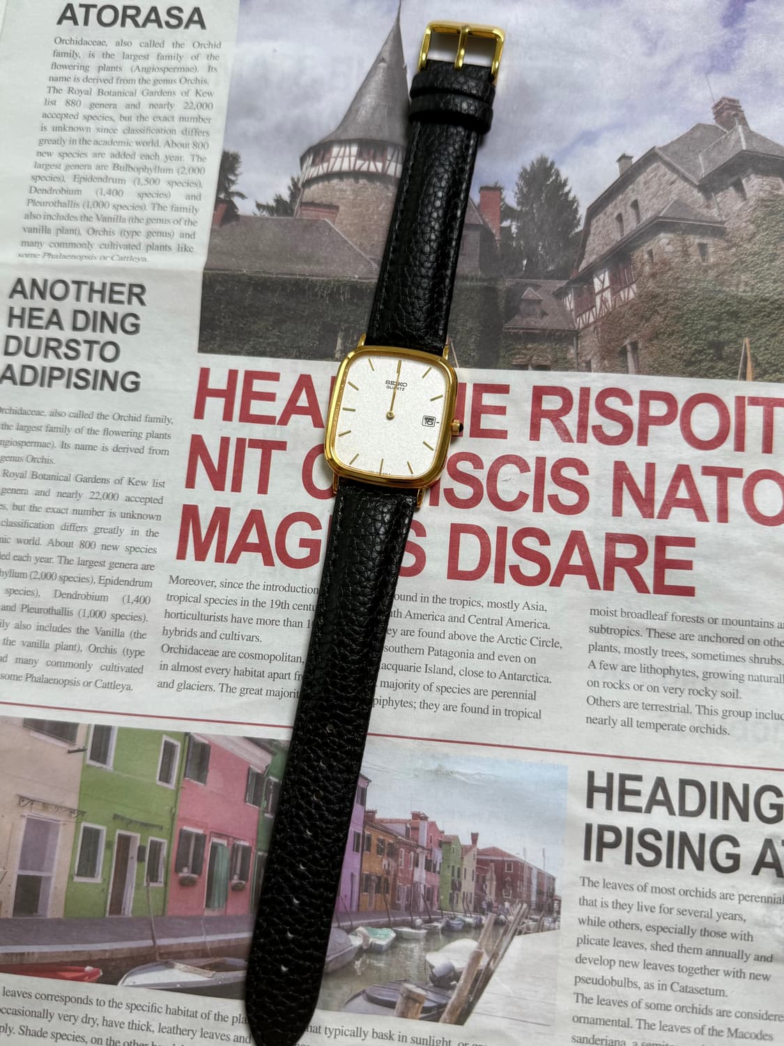 Seiko 세이코 스노우 플래이크 스퀘어 쿼츠 상품이미지2