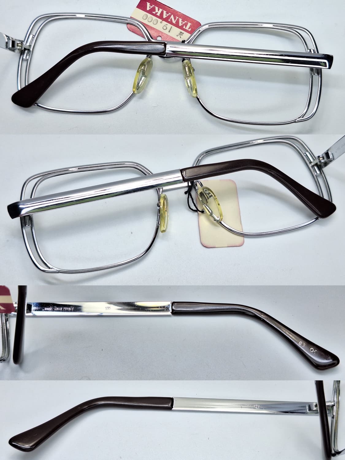 80s 프랑스제 빈티지 데드스톡/SPM 선플래티늄 HOYA 안경테 상품이미지9