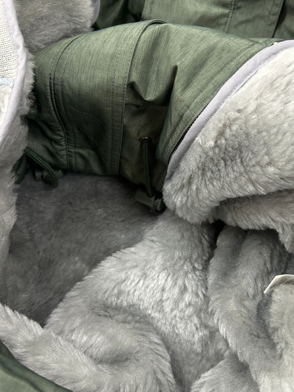 🍀카키 후드 빈티지 미디 야상 🍀 루즈핏 기모 캠퍼 히피  상품이미지7