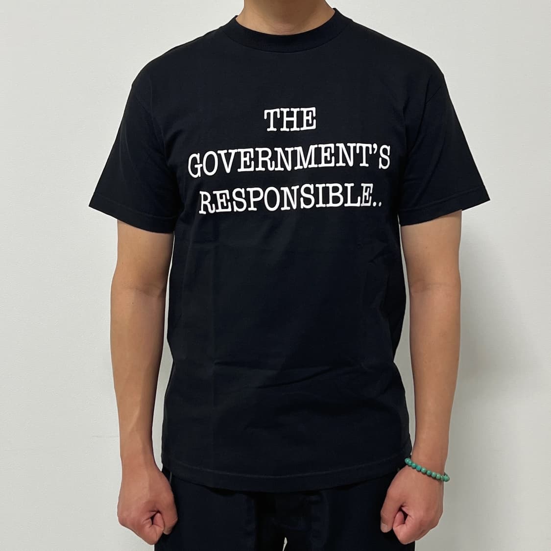슈프림 06SS 퍼블릭에너미 THE GOVERNMENT'S 티셔츠 블랙 상품이미지1
