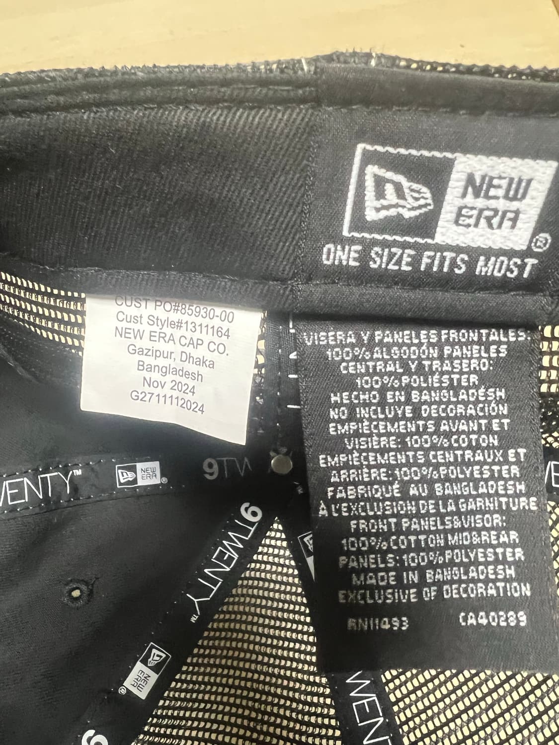 스투시 뉴에라 9Twenty 베이직 트러커 블랙 상품이미지3