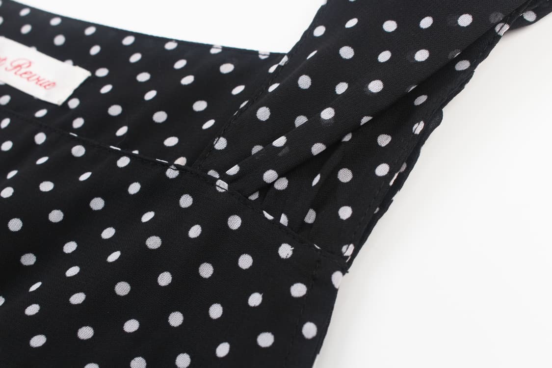 FIRST REVUE Dot Chiffon Tunic Dress 상품이미지4