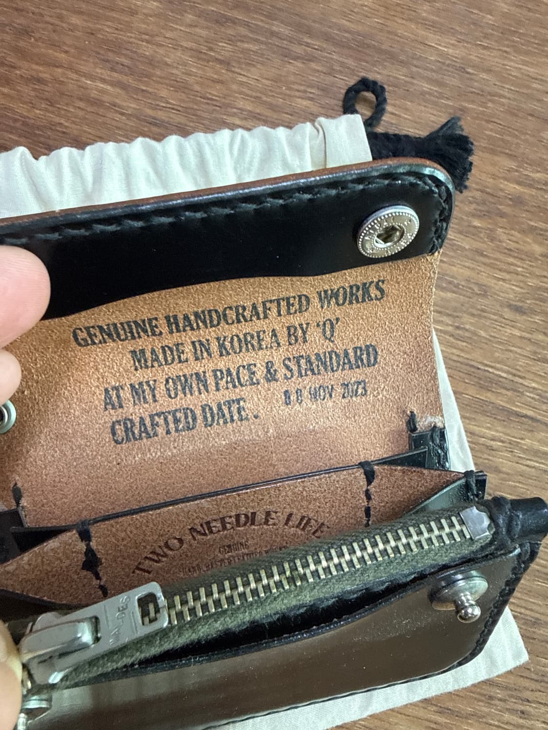 큐스레더 미니 트러커월렛 상품이미지2