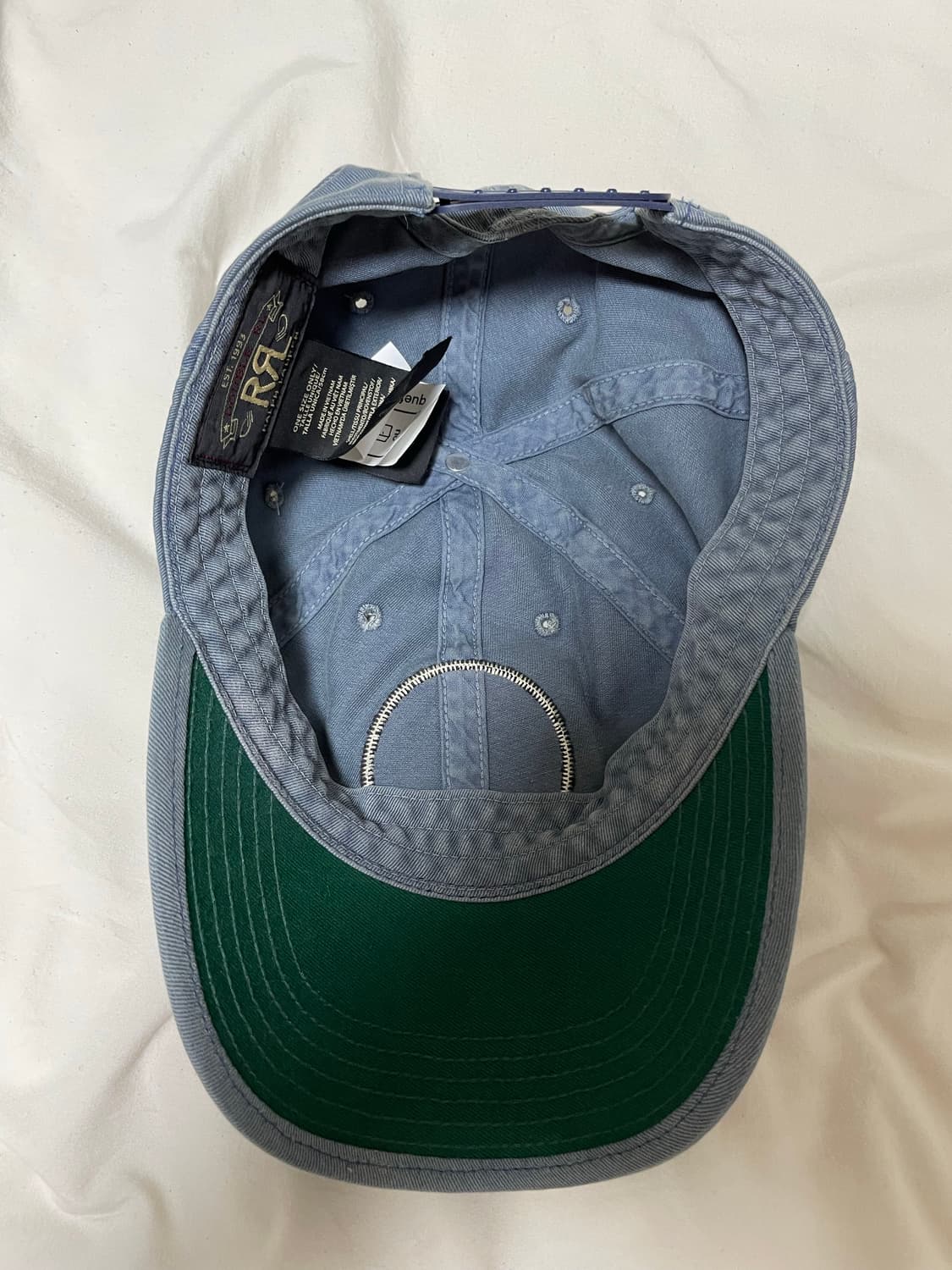 더블알엘 가먼트 다잉 트윌 볼캡 블루 급처! 상품이미지2