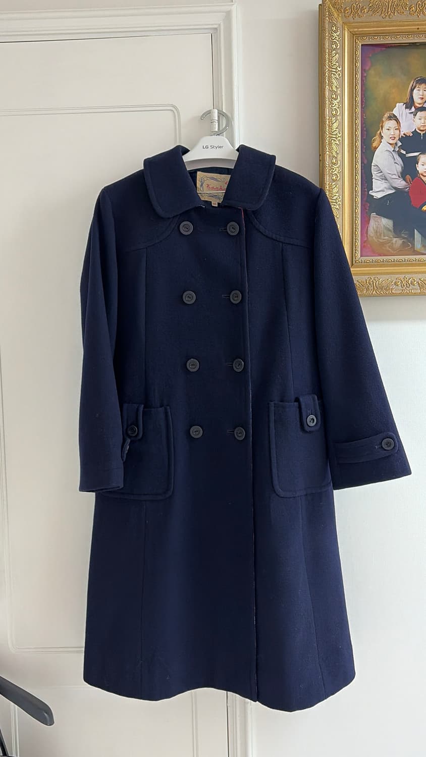 KanKo 네이비 롱 울100코트 55,66 상품이미지4