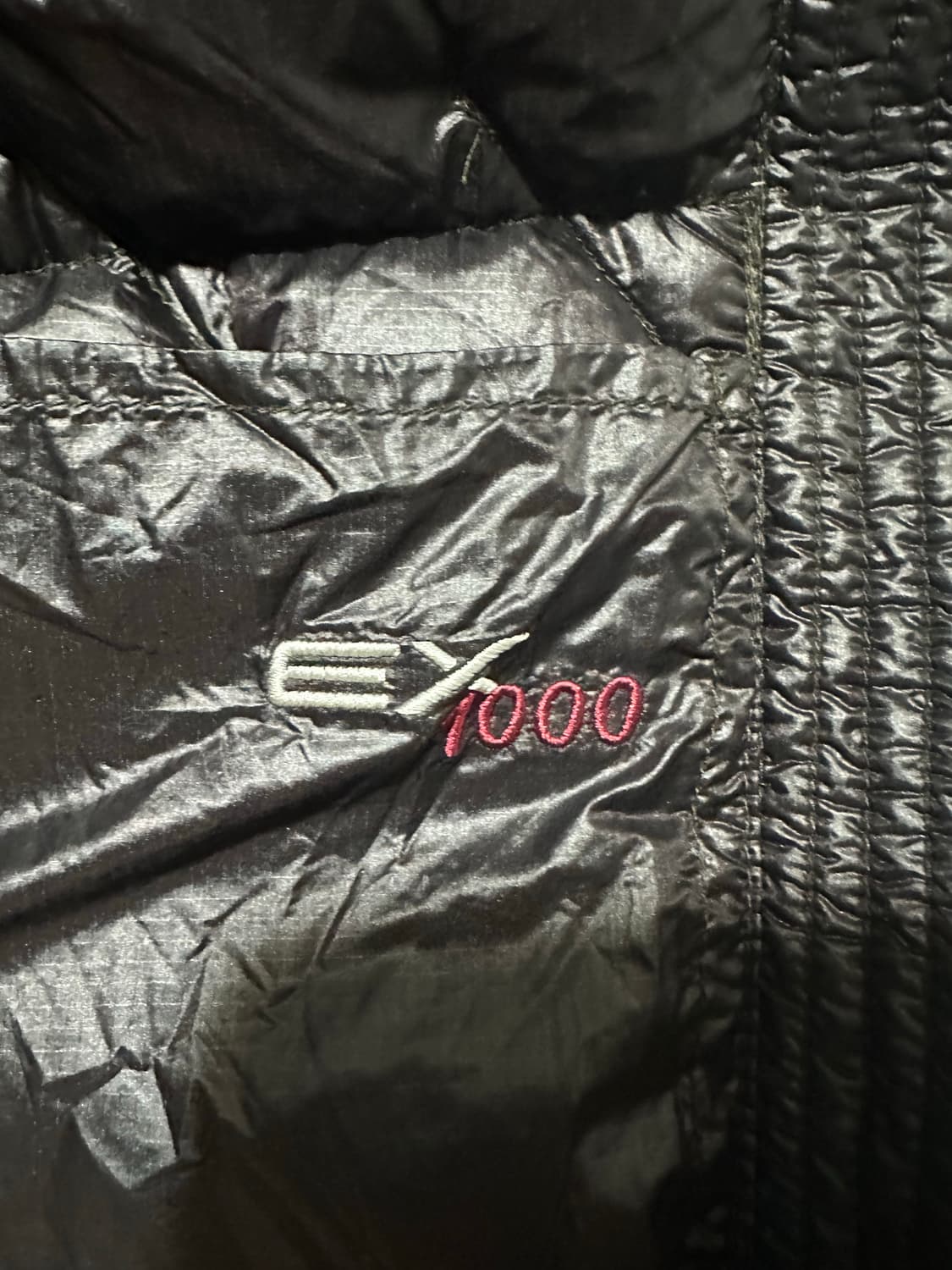 몽벨 ex1000 헥사 패딩 블랙빈 m 상품이미지4