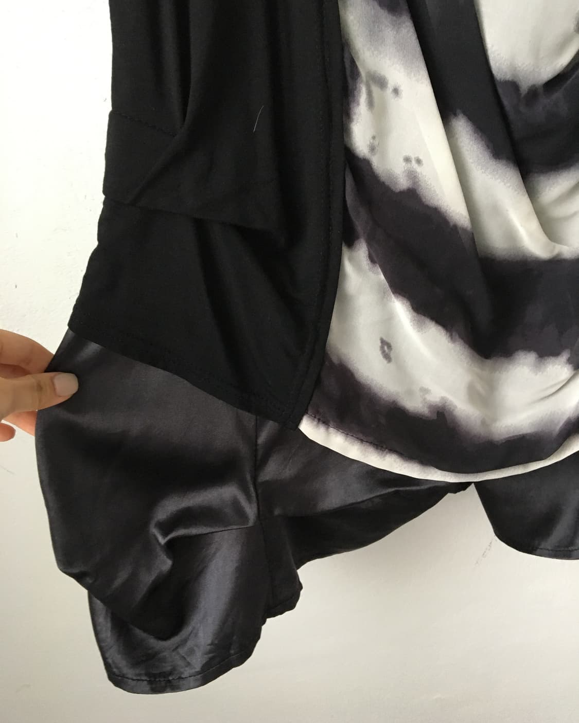 Dyed drape cardigan layered sleeve 상품이미지8