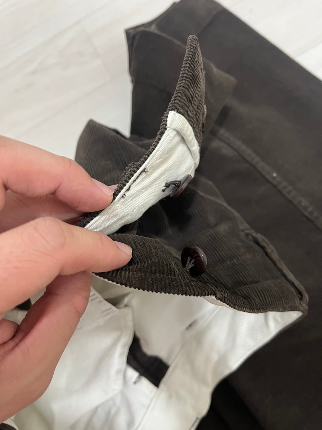 포터리 23FW 코듀로이 와이드팬츠 브라운 3사이즈 상품이미지9