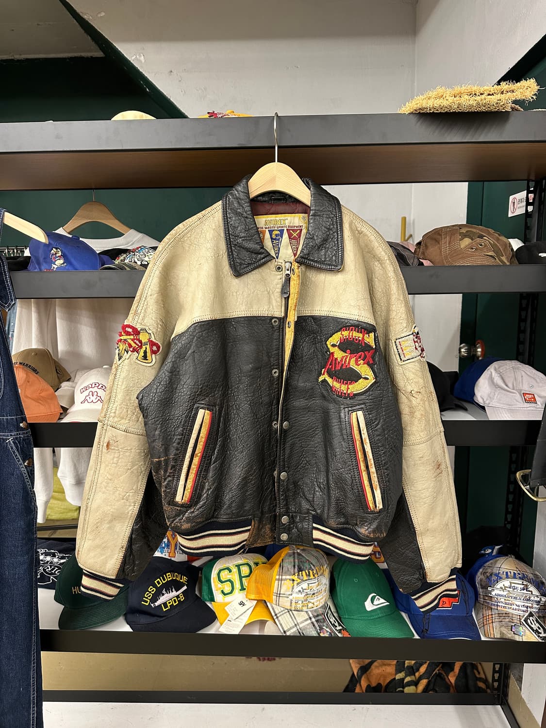 AVIREX) Sioux Chief 바시티 자켓 M 상품이미지1