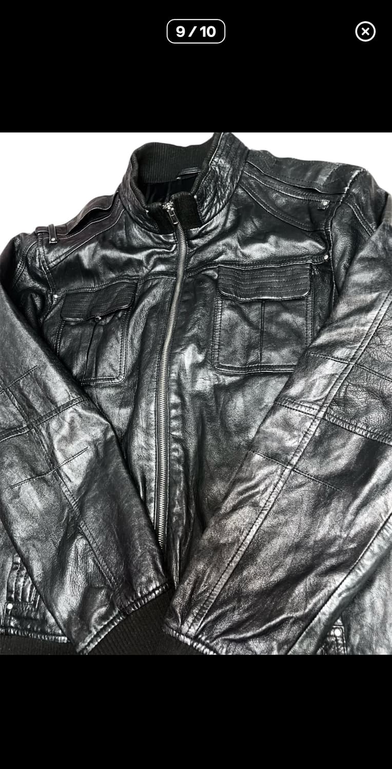 빈티지 양가죽 레더자켓 상품이미지1