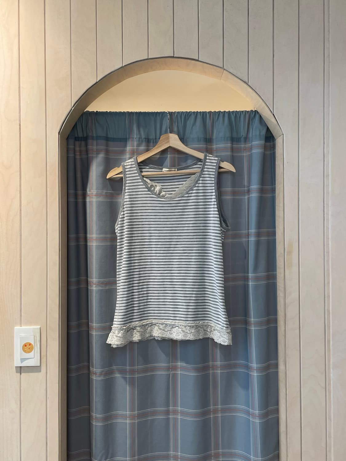 일본빈티지 모리걸 레이스나시 상품이미지1