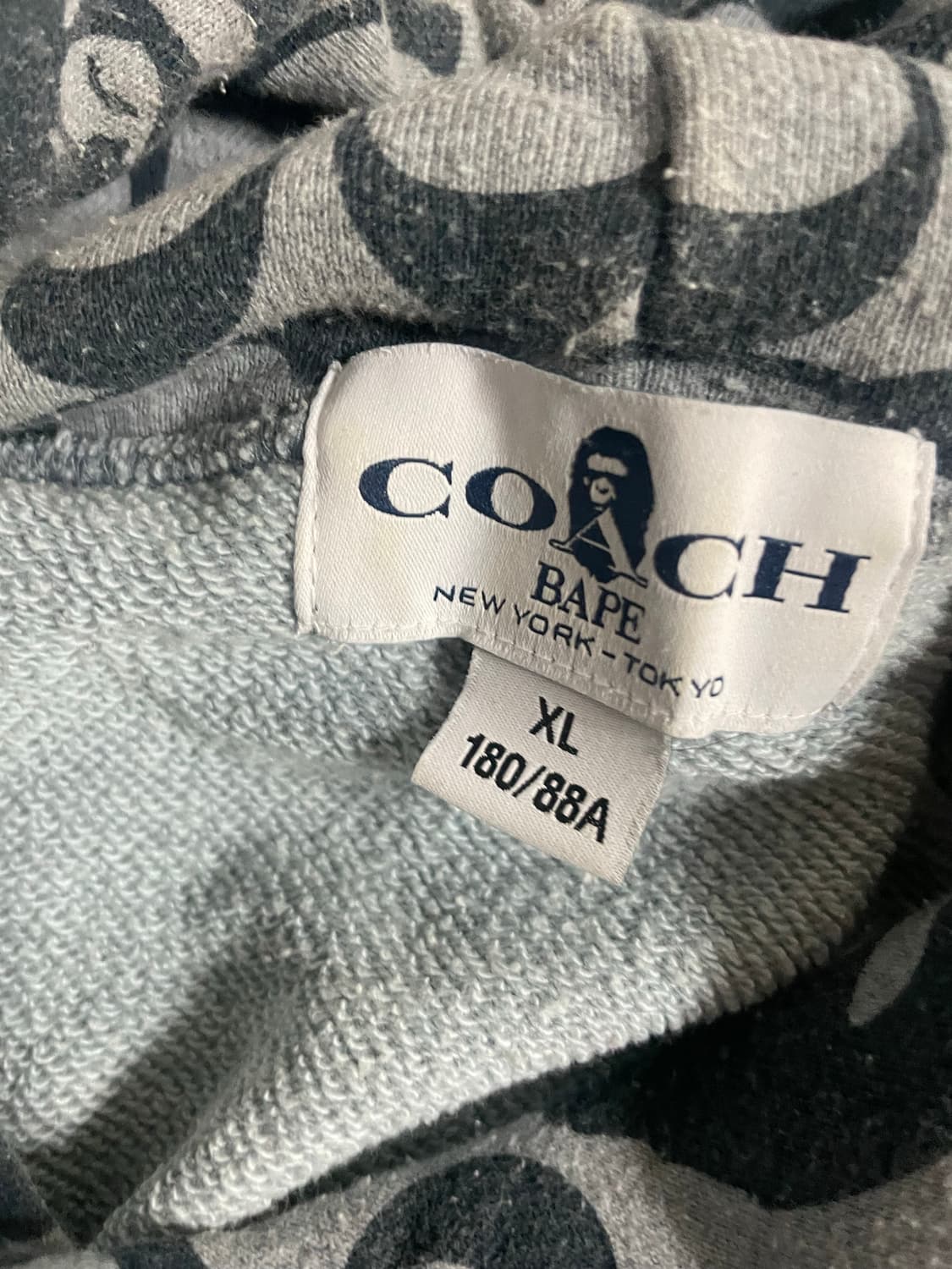 베이프 코치 후드 XL 상품이미지2