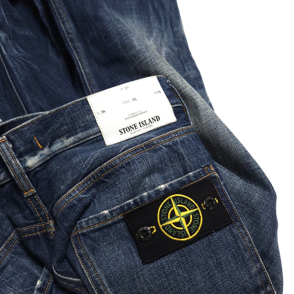 스톤아일랜드 워시드 SL 데님 팬츠 상품이미지7