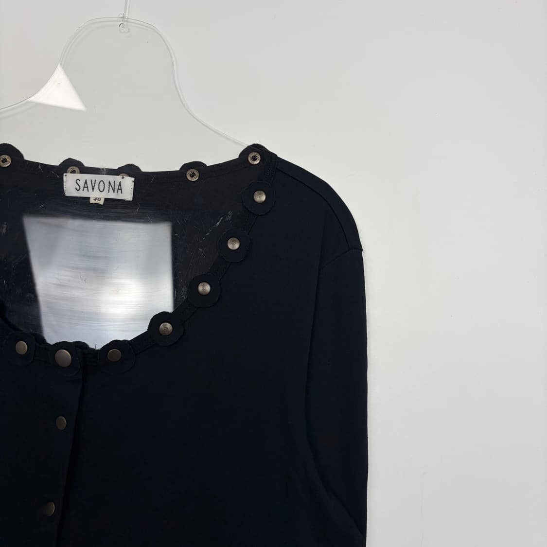 Savona 빈티지 스냅 버튼 가디건 상품이미지3