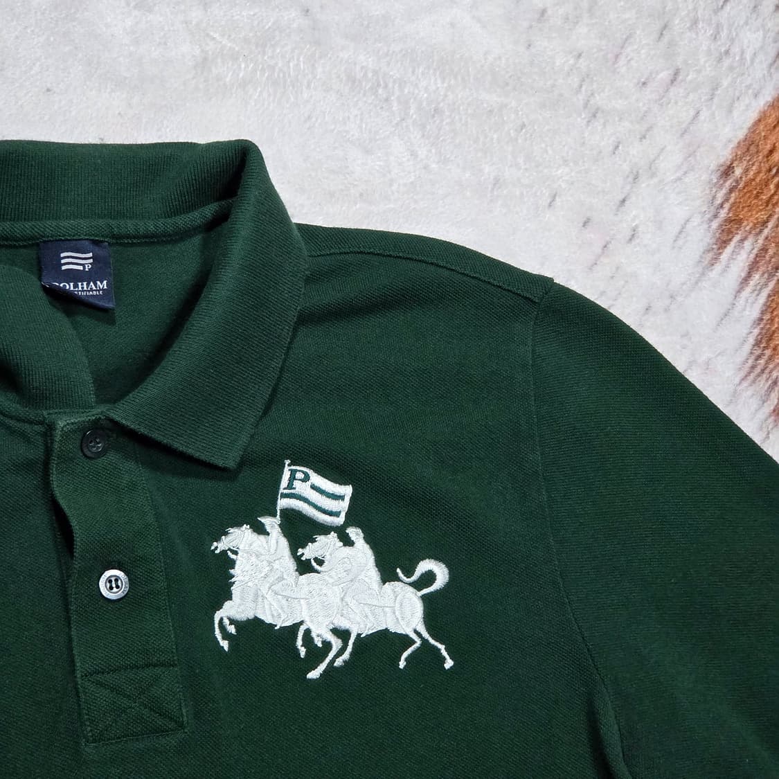 폴햄 그린 pk 자수 롱슬리브 상품이미지2