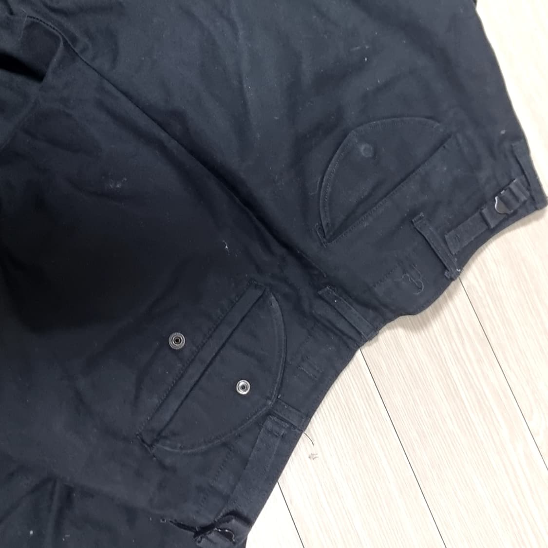 미군 m65바지 복각 블랙 카고 바지 남성용(31) 상품이미지3