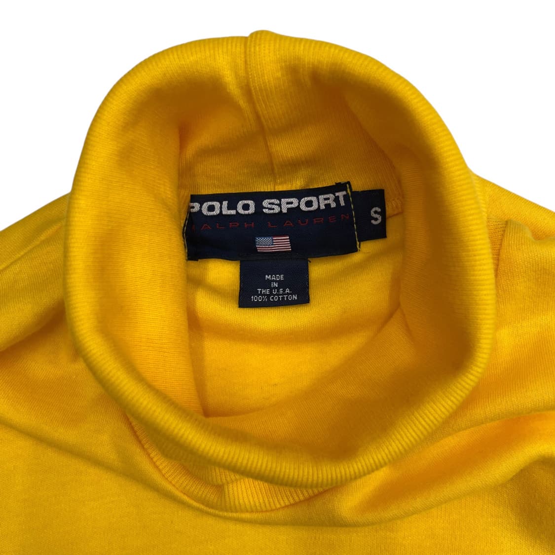폴로 랄프로렌 옐로우 터틀넥 롱슬리브 S 상품이미지5