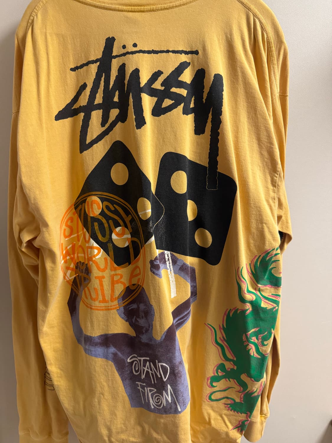 (유일매물) 스투시 피그먼트 다이드 롱슬리브 허니 상품이미지5