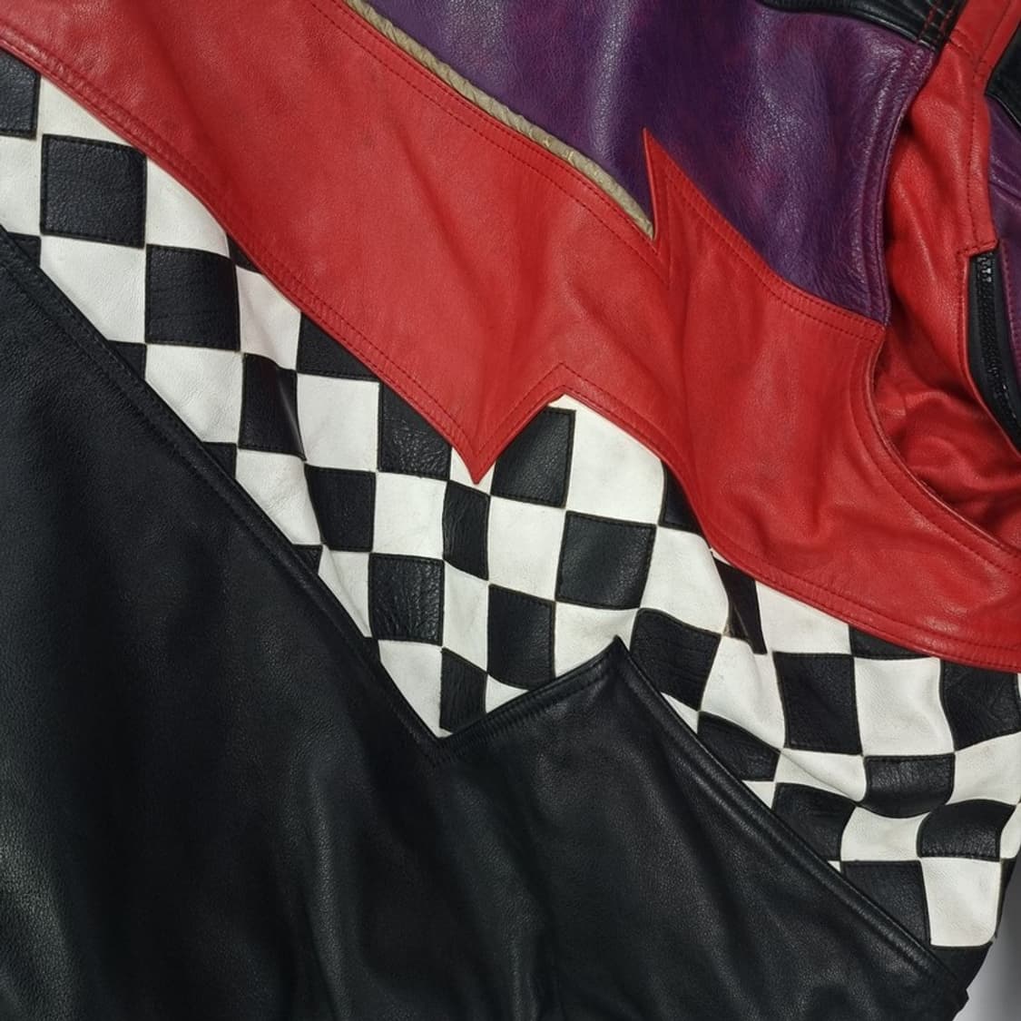 아메리칸빈티지 리얼 카우 레더 바이커 레이싱 가죽 자켓 M16558 상품이미지9
