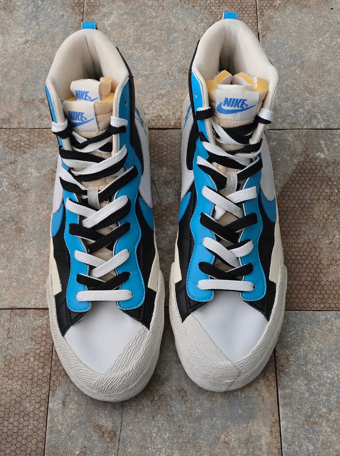 (285)나이키 사카이 블레이저 미드 화이트 블루 상품이미지2