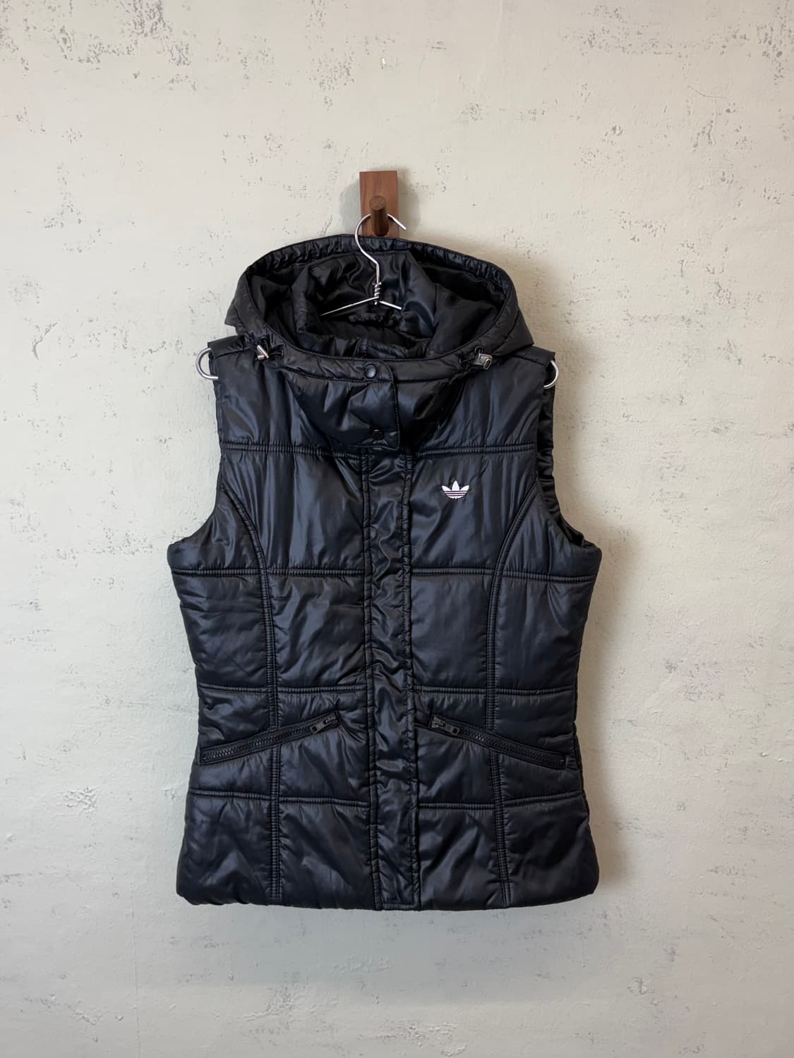 아디다스 빈티지 퀼티드 패딩 조끼 블랙 상품이미지1