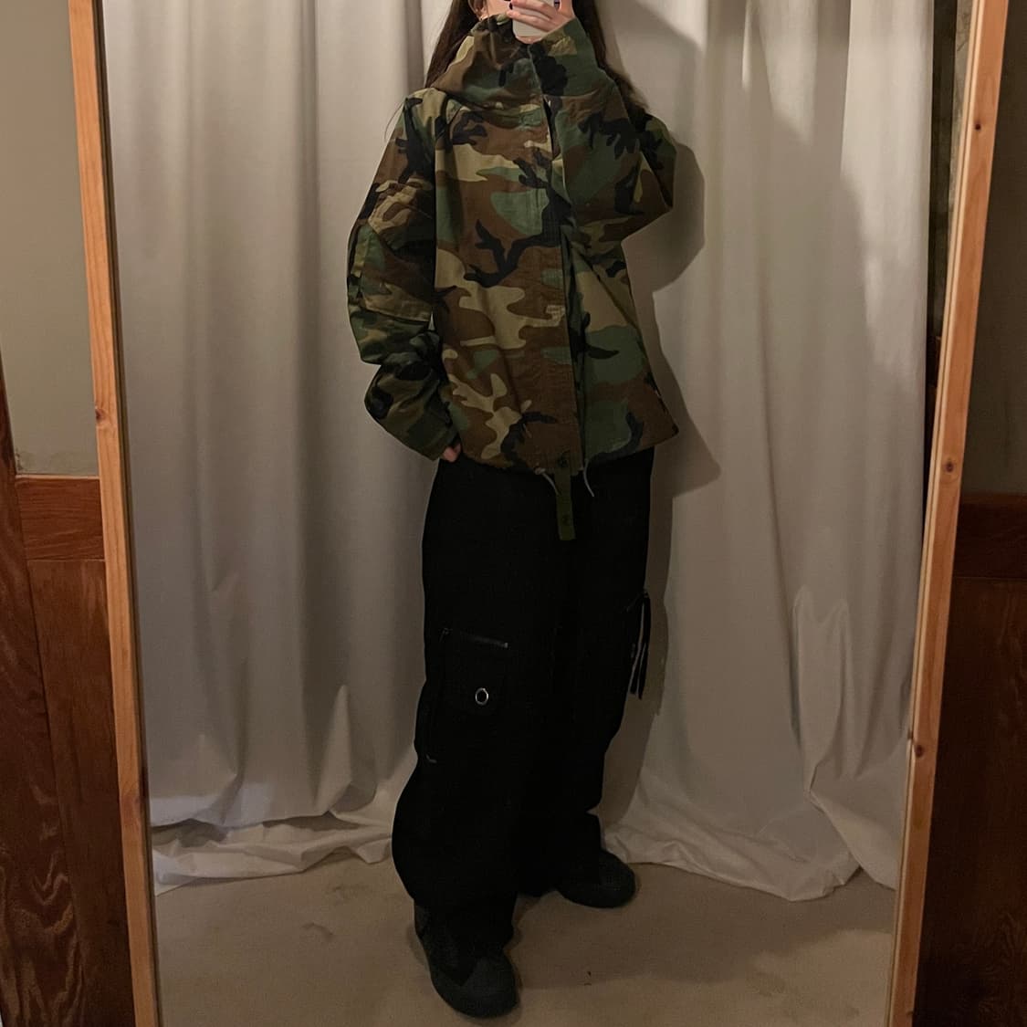 미군1세대 밀리터리 카모 후드 자켓 상품이미지4