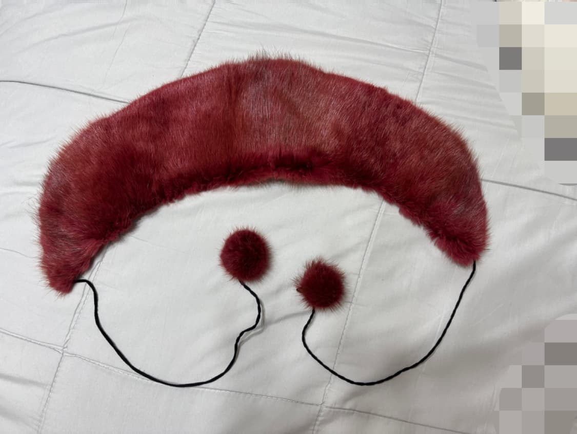 천연 밍크퍼 방울 카라/상태최상 상품이미지6