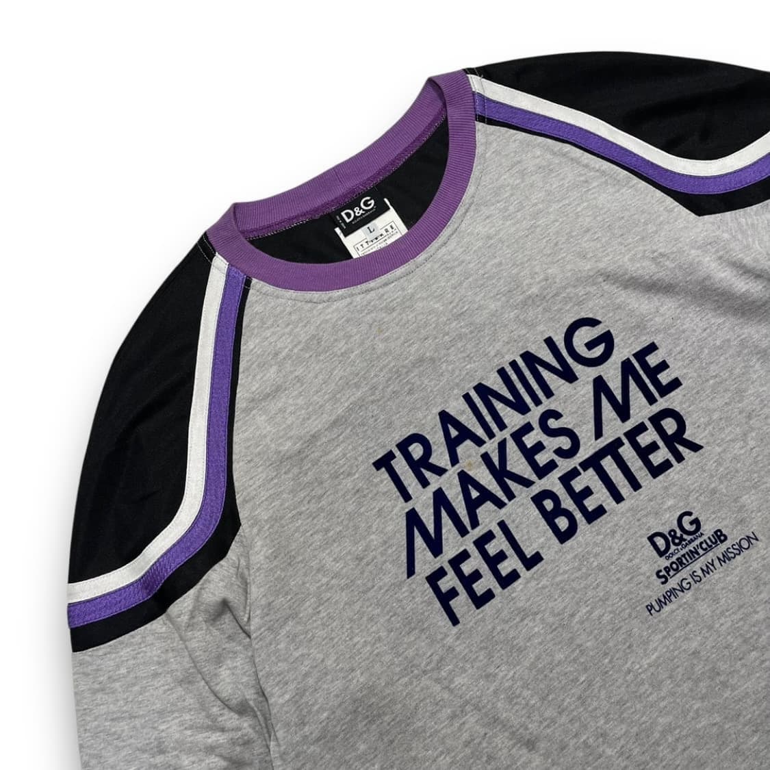 돌체 앤 가바나 00s 블록코어 트레이닝 모드 롱 슬리브 상품이미지2