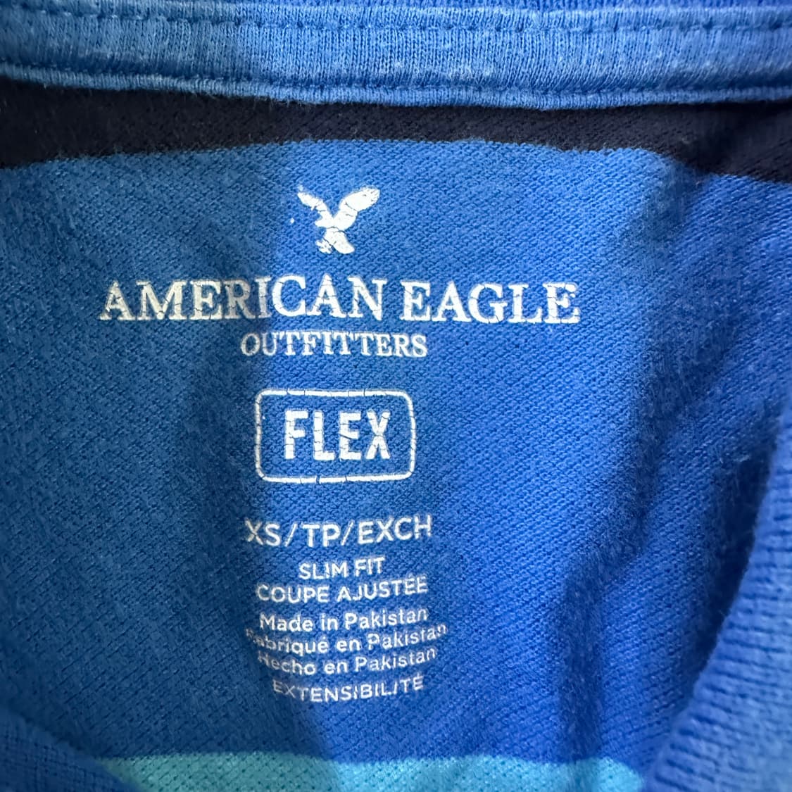 XS 아메리칸이글 스트라이프 PK셔츠 0401D 상품이미지2