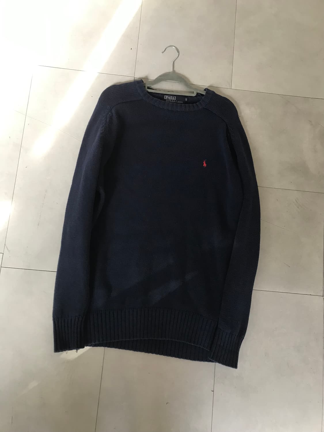 폴로 네이비 오버핏 니트 상품이미지8