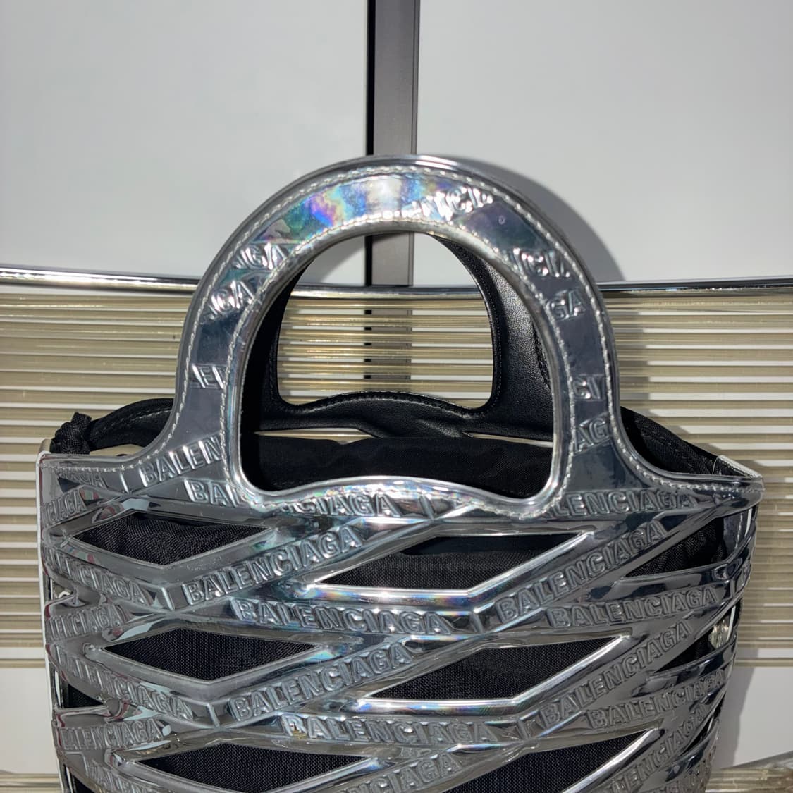 Balenciaga Neo Basket Metallic SilverBag 상품이미지8