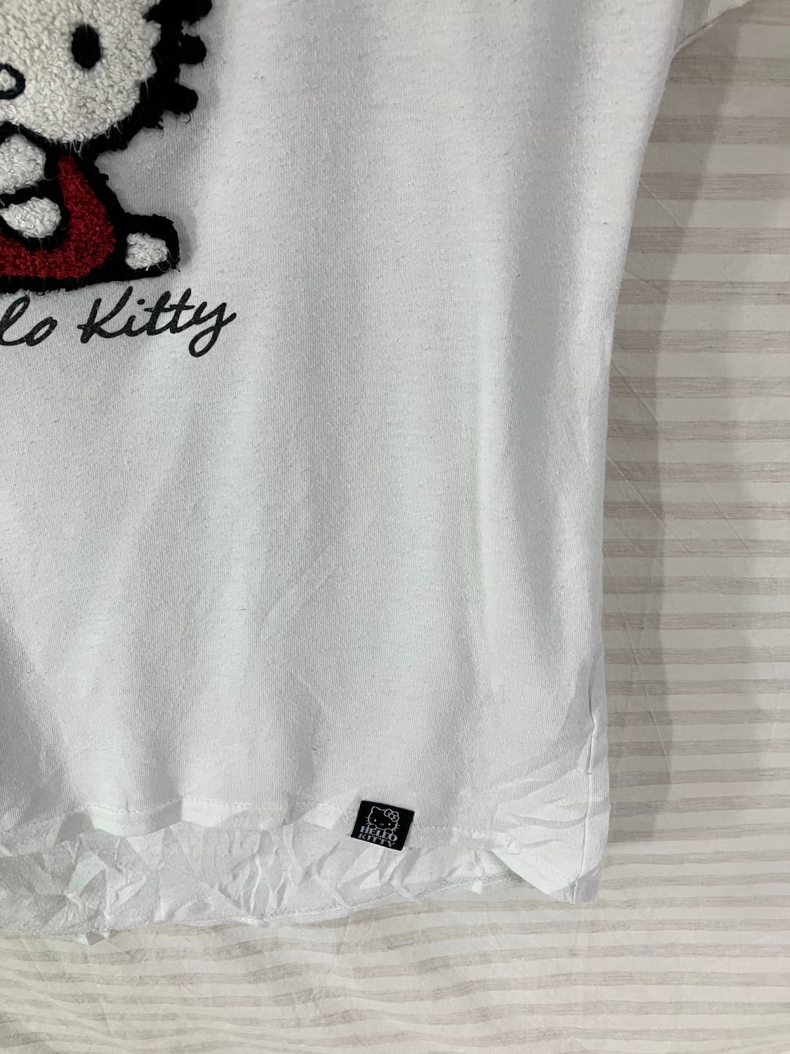 빈티지 화이트 키티 반팔 1019 y2k 스트릿 갸루 펑키 일본빈티지 f 상품이미지4