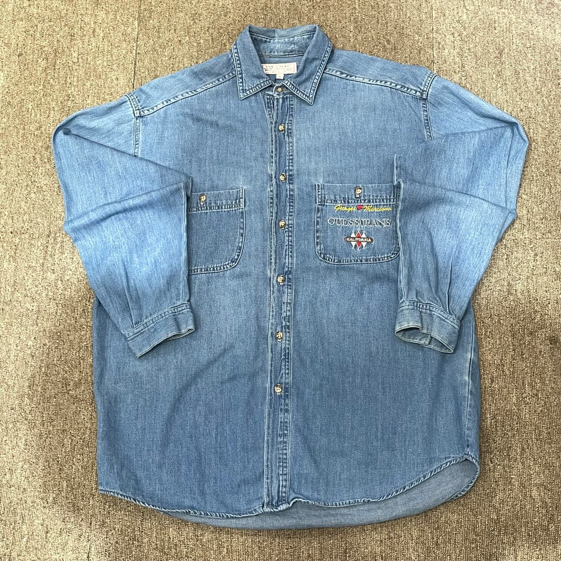 8090s Guess jeans 게스 진스 데님 셔츠  상품이미지1