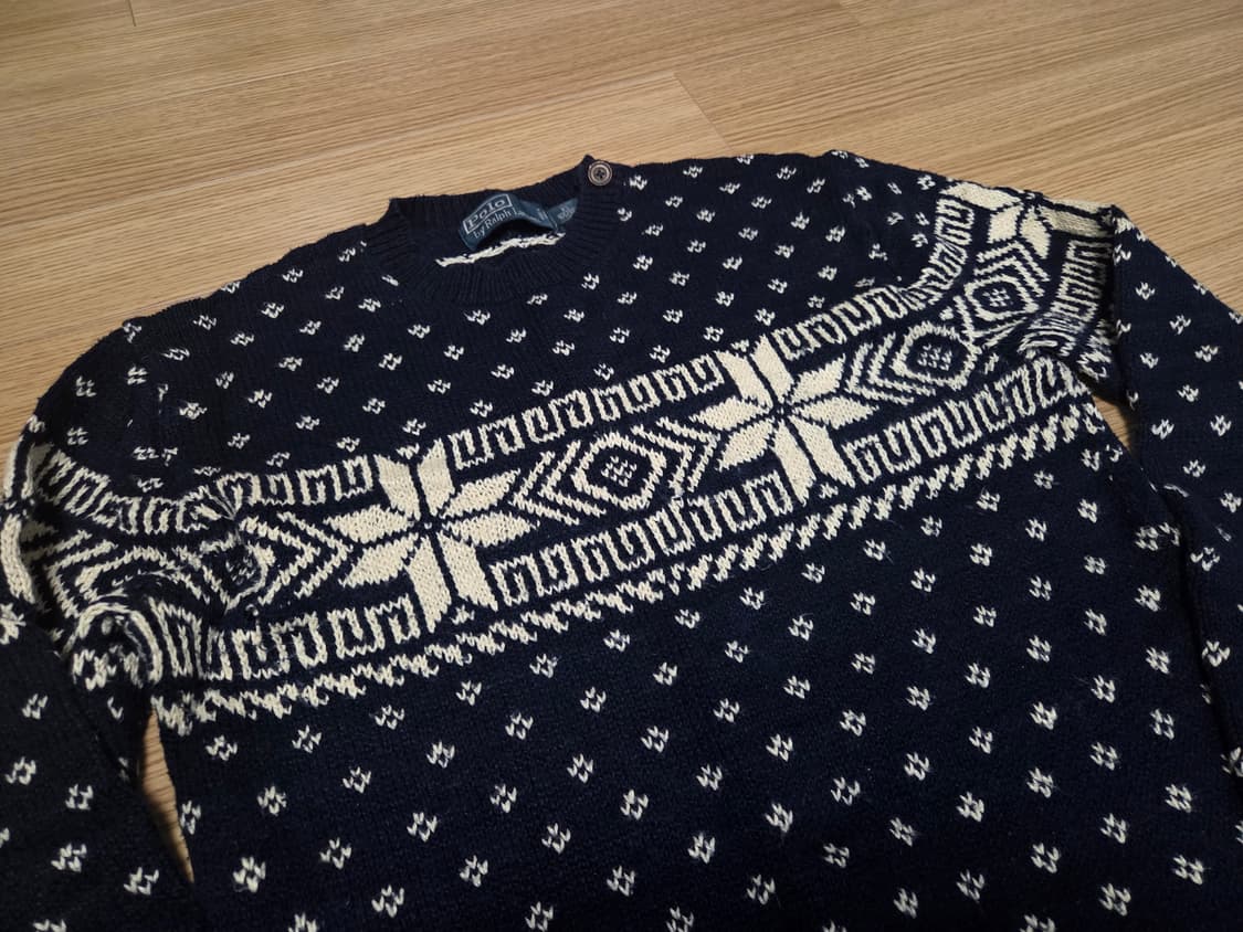 폴로 랄프로렌 스노우 플레이크 눈꽃 니트 상품이미지4