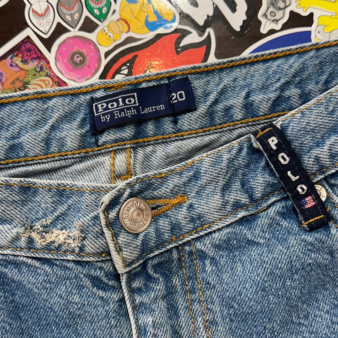 90s USA 폴로 랄프로렌 데님 쇼츠 30 상품이미지7