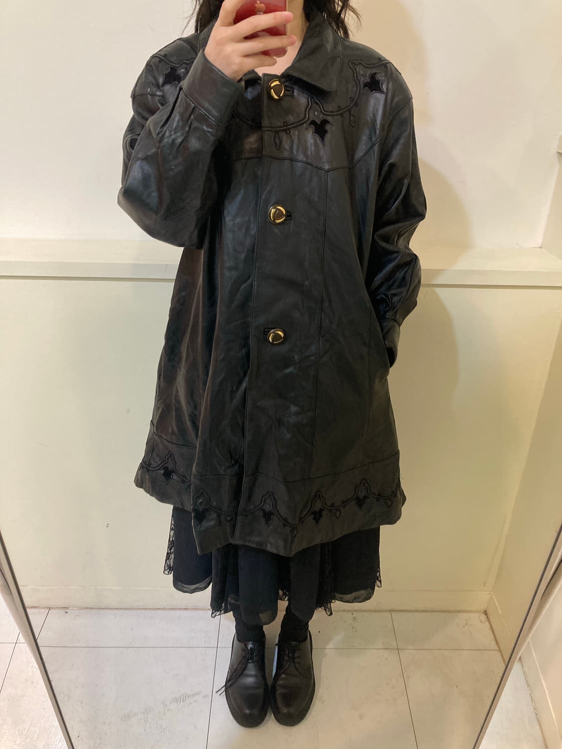 양가죽 웨스턴 롱 코트 상품이미지9