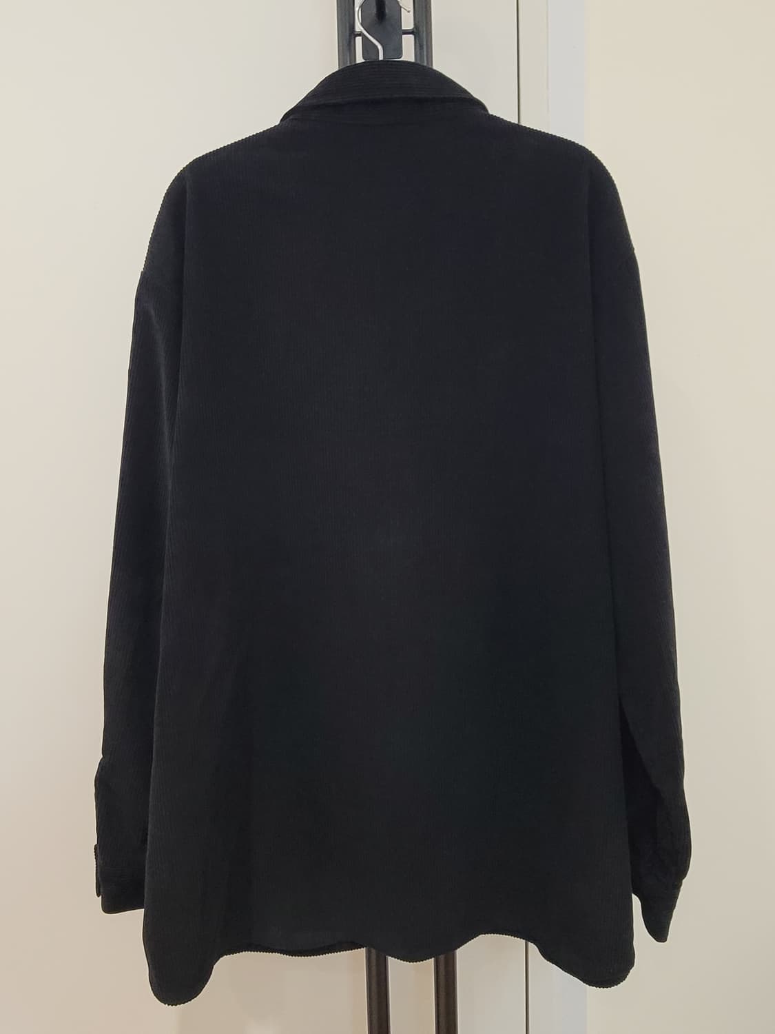 ETHOS 블랙 코듀로이 셔츠 남성용 오버사이즈 XL 110~115 상품이미지5