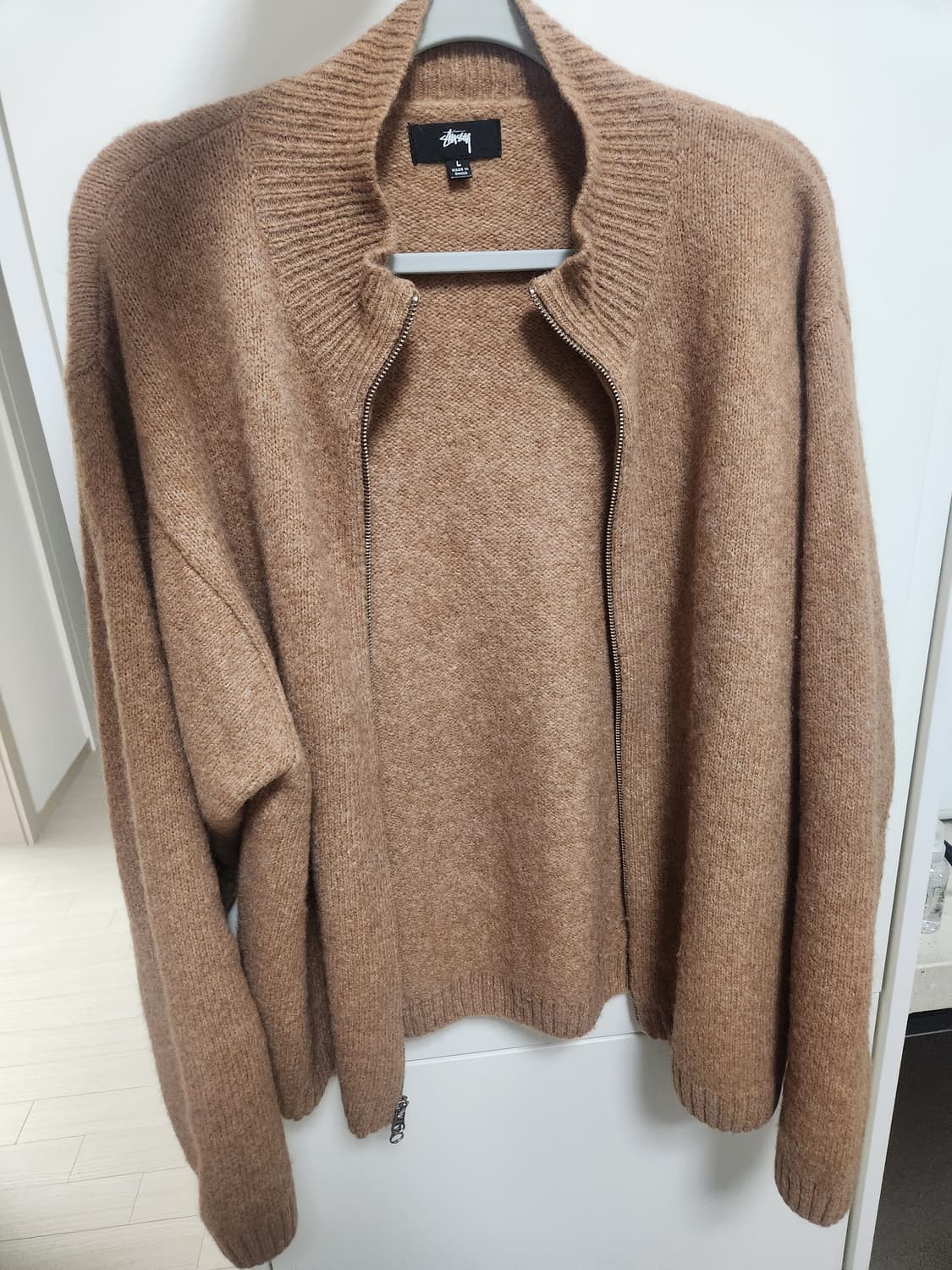 스투시 니트집업 L사이즈 상품이미지1